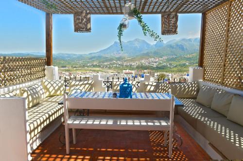 Traditional Moroccan riad interior